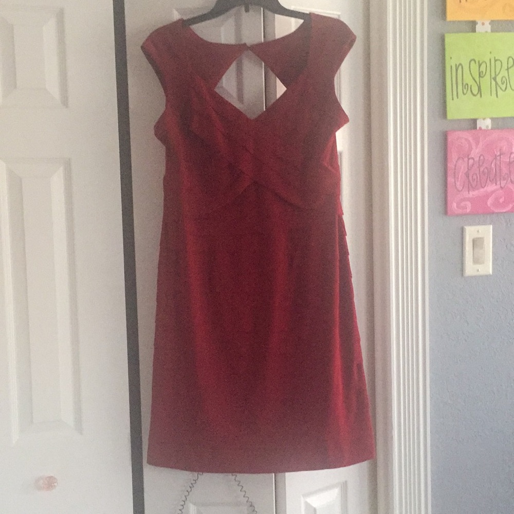 Women’s red dress